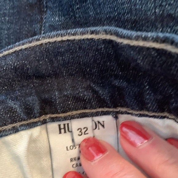 Hudson Byron 5 pocket Straight Men's Blue Jeans, size 32, 4 Button Up - Picture 12 of 16